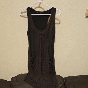 Elegant Black Sleeveless Midi Dress